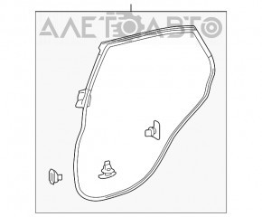 Уплотнитель двери задней левой Lexus RX350 RX450h 10-15 OEM