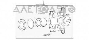 Suportul din față dreapta pentru Dodge Journey 11 - 1 piston