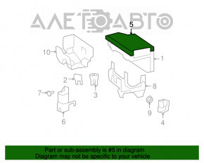 Capacul cutiei de siguranțe sub capotă Chrysler 200 11-14