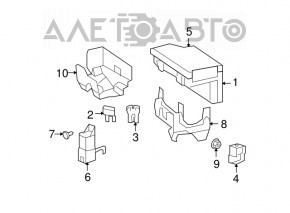 Capacul cutiei de siguranțe sub capotă Chrysler 200 11-14