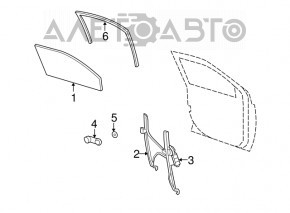 Ridicator electric de geamuri fata stanga pentru Jeep Patriot 11-17