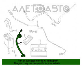 Terminalul negativ al bateriei Dodge Durango 11-13.