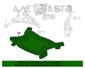 Подрамник передний Chrysler 300 11- AWD