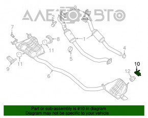 Suportul silențiosului drept pentru Jeep Grand Cherokee WK2 11-21 cu garnitură.