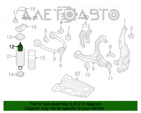 Suport amortizor asamblat față stânga Dodge Durango 11-15