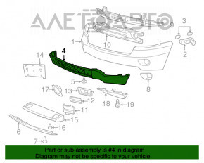 Bară față goală partea de jos Jeep Grand Cherokee WK2 11-13 sub radar