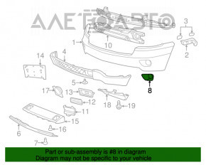 Cadru dreapta pentru panoul de bord Jeep Grand Cherokee WK2 11-13