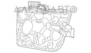 Geam electric cu motor, dreapta față, Dodge Durango 11-