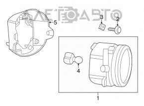 Suport far stânga pentru Dodge Durango 11-13