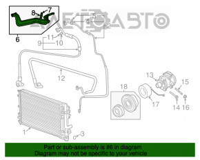 Compresorul de aer condiționat al încălzitorului Dodge Challenger 09-14 3.6