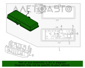 Capacul cutiei de siguranțe sub capotă pentru Dodge Journey 11-