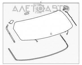 Geam spate portbagaj Lexus NX200t NX300 NX300h 15-21