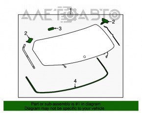 Geam spate portbagaj Lexus NX200t NX300 NX300h 15-21