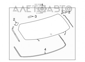 Geam spate portbagaj Lexus NX200t NX300 NX300h 15-21