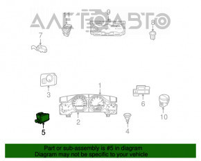 Кнопка управления освещения панели приборов Dodge Charger 15-20 рест