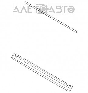 Уплотнитель радиатора верхний BMW X1 F48 16-22 B46 OEM