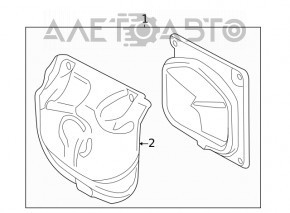 Воздухоприемник печки BMW X1 F48 16-22