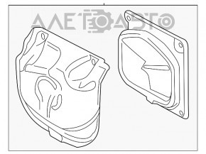 Крышка воздухоприемника печки BMW X1 F48 16-22