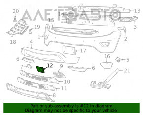 Cadru radar Jeep Grand Cherokee WK2 14-15 nou original