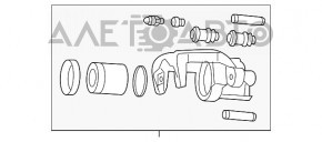 Suport spate dreapta Jeep Grand Cherokee WK2 12-17 brembo, pentru R20