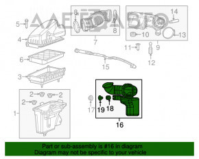 Воздухоприемник Chrysler 200 15-17 3.6