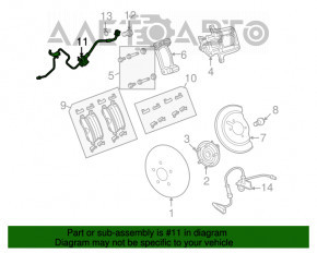 Furtun de frână spate stânga Dodge Journey 11-