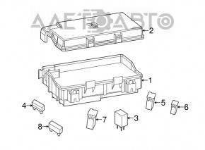 Крышка блока предохранителей подкапотная Dodge Durango 14-