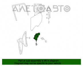 Motorul geamului electric din spatele stânga al Dodge Journey 11-