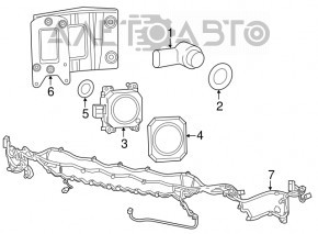 Instalarea bumperului frontal pentru Jeep Cherokee KL 14-15 cu senzori de parcare și faruri de ceață manuale.