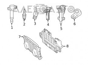 Bobina de aprindere Jeep Grand Cherokee WK2 16- 3.6, 3 pini