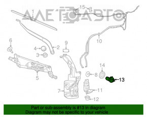 Senzorul de nivel al lichidului din rezervorul de spălare al parbrizului Jeep Cherokee KL 14-