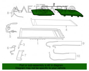 Geamul panoramic Chrysler 200 15-17