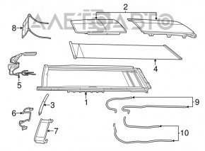 Geamul panoramic Chrysler 200 15-17