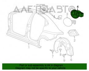 Corpul capacului rezervorului de combustibil Dodge Dart 15-16