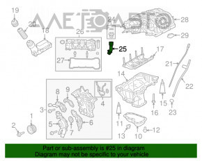 Gâtul de umplere a uleiului pentru Jeep Grand Cherokee WK2 16- 3.6