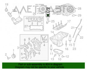 Крышка маслозаливной горловины Jeep Grand Cherokee WK2 16- 3.6