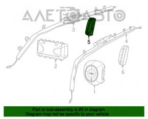 Perna de siguranță airbag pentru scaunul dreapta al Jeep Compass 17-