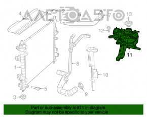 Rezervor de expansiune pentru răcirea motorului Jeep Grand Cherokee WK2 16- 3.6 cu capac