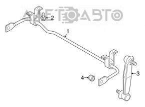 Stabilizator spate Jeep Renegade 15- AWD