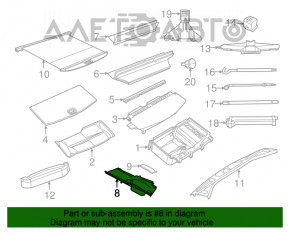 Cutie portbagaj cu capac dreapta Dodge Durango 11-