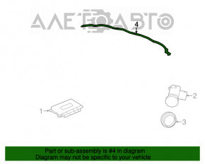 Montarea bumperului spate pentru Jeep Grand Cherokee WK2 16-22 cu senzori de parcare și BSM.