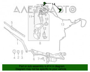 Injectoarele de spălare a parbrizului stânga Jeep Renegade 15-