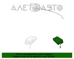 Blocul de zone oarbe stânga BSM Jeep Grand Cherokee WK2 16-20