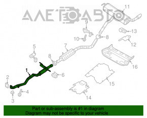 Tubul de admisie pentru Jeep Cherokee KL 19-21 2.4 fwd