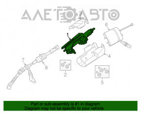 Coloana de direcție Jeep Grand Cherokee WK2 16-22 electrică