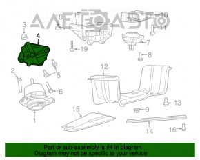 Suport motor dreapta Dodge Durango 11- 5.7, 6.2, 6.4