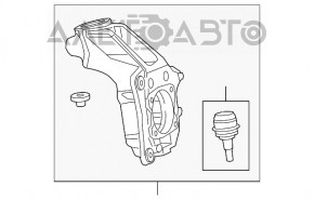 Bara de protecție față dreapta Jeep Cherokee KL 19-21 AWD Off road