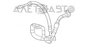 Bobina de aer condiționat condensator-compresor Jeep Cherokee KL 19-23 2.4