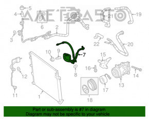 Bobina de aer condiționat condensator-compresor Jeep Cherokee KL 19-23 2.4