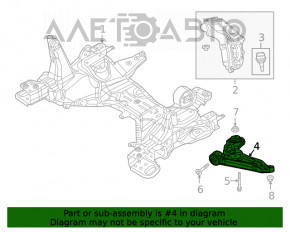 Maneta inferioară față stânga Jeep Cherokee KL 19-22 Off road